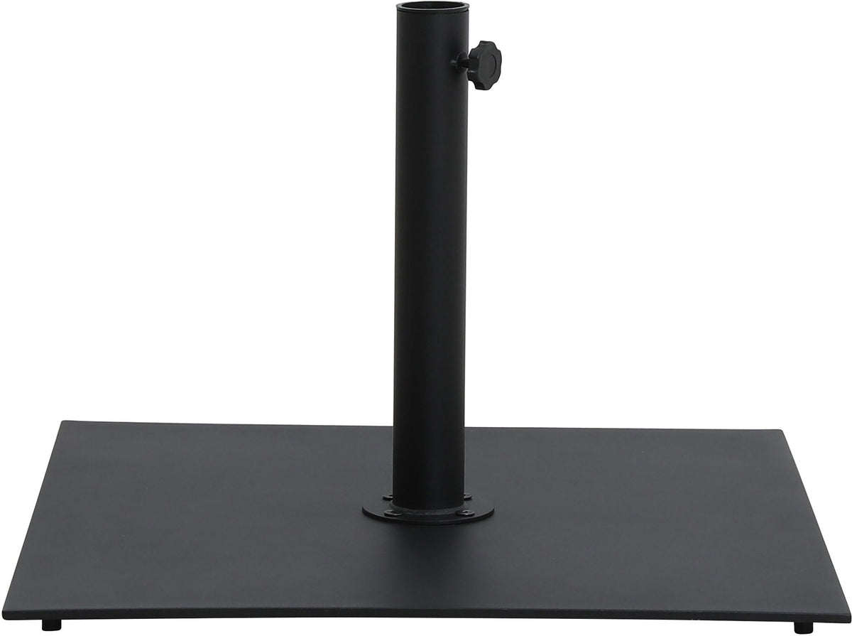Fiji - Aluminum Patio Umbrella With Square Black And White Base