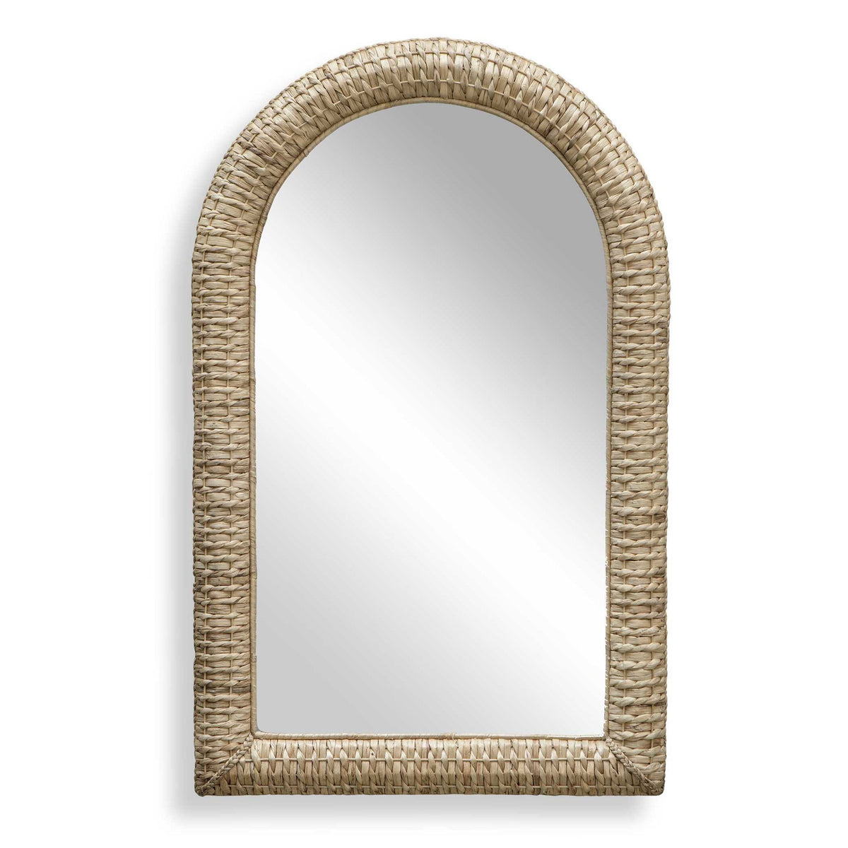 Twisted - Seagrass Arch Mirror - Woodtone