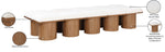 Pavilion - 10 Piece Modular Bench With Brown Base