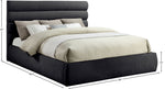 Adam - Chenille Fabric Bed With 52" Headboard