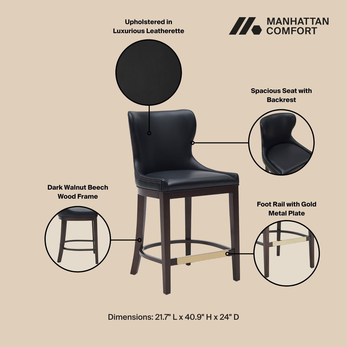 Manhattan Blair - Counter Stool