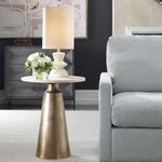 Midsummer - Accent Table - Antique Brass