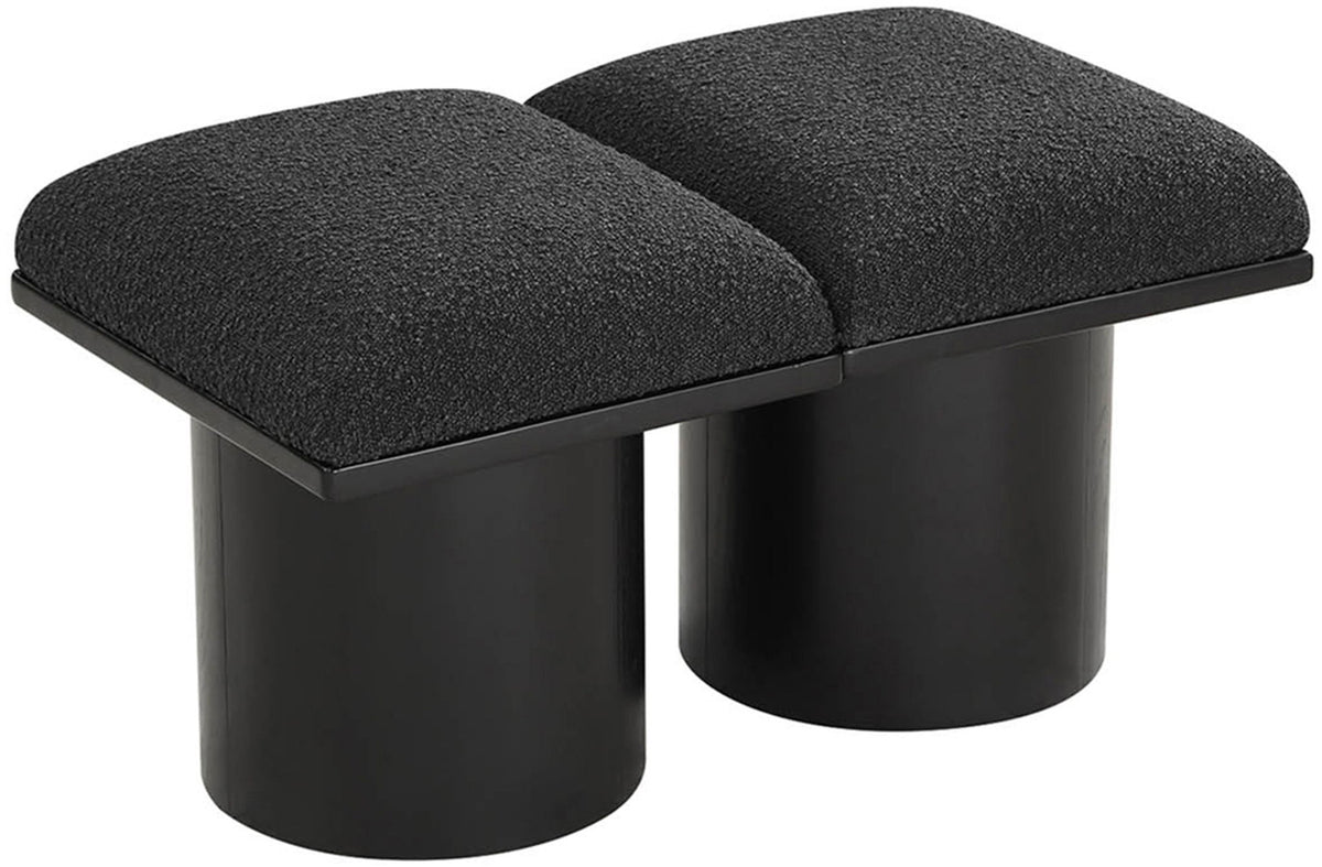 Pavilion - 2 Piece Modular Bench With Black Base