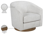 Modra - Performance Fabric Upholstered Swivel Accent Chair