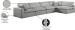 Comfy - 5 Piece Linen Modular Sectional