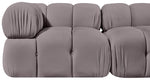 Orin - Velvet Performance Fabric Upholstered 2 Piece Modular Sofa (2 Corner Chairs)