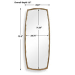 Adair - Tall Mirror - Antique Brass / Gold