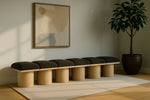 Pavilion - 6 Piece Modular Bench With Natural Base