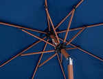 Amalfi - Patio Umbrella - Black Base / Light Brown Pole