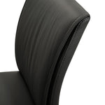 Meriam - Full Back Top Grain Leather Upholstered Metal Dining Chairs (Set of 2)