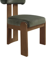 Arienzo - Performance Fabric Upholstered Dining Chair (Set of 2) - Walnut Base