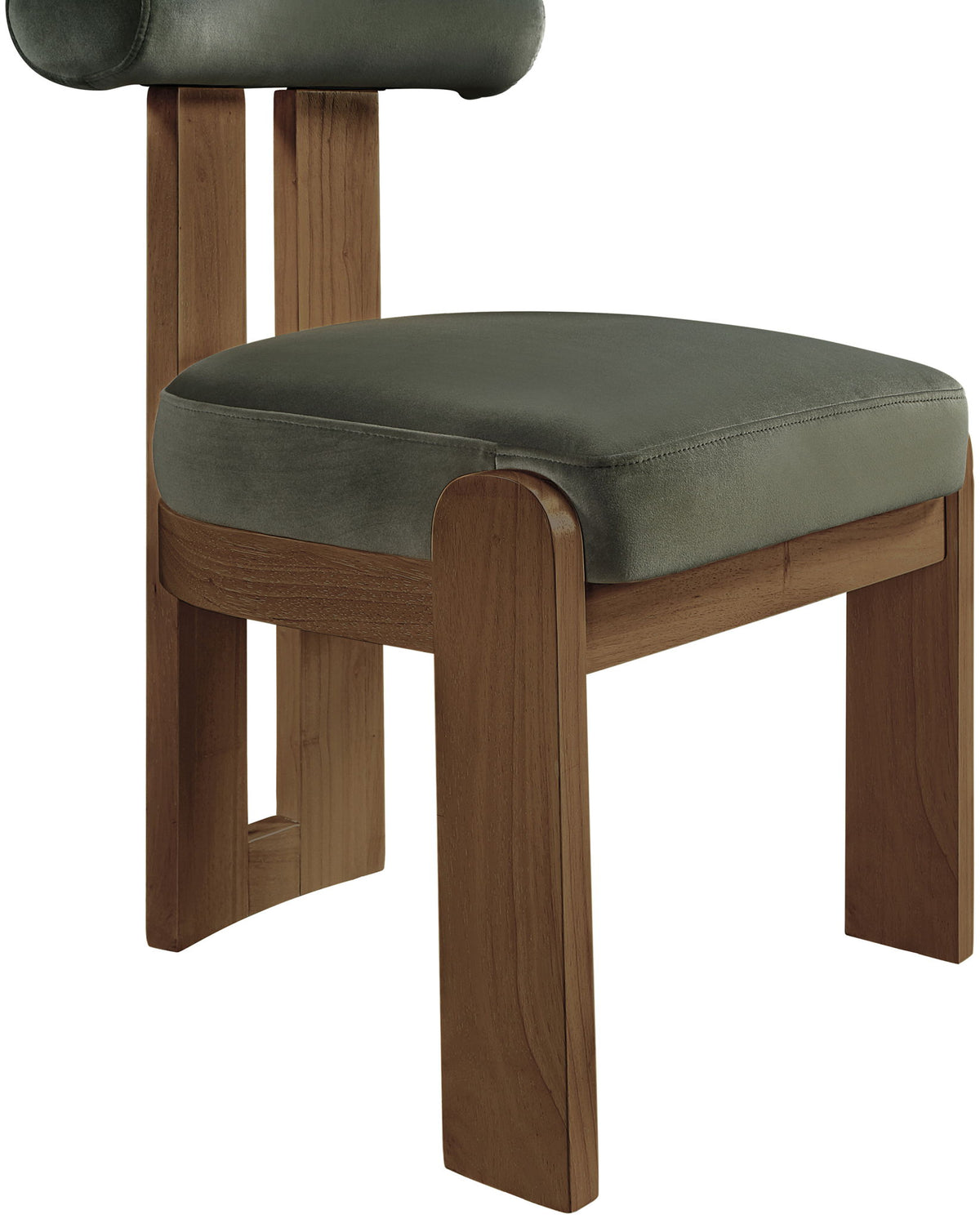 Arienzo - Performance Fabric Upholstered Dining Chair (Set of 2) - Walnut Base