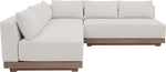Solace - Olefin Performance Fabric 3 Piece Outdoor Patio Modular Sectional (2 Loveseats & Corner Chair)