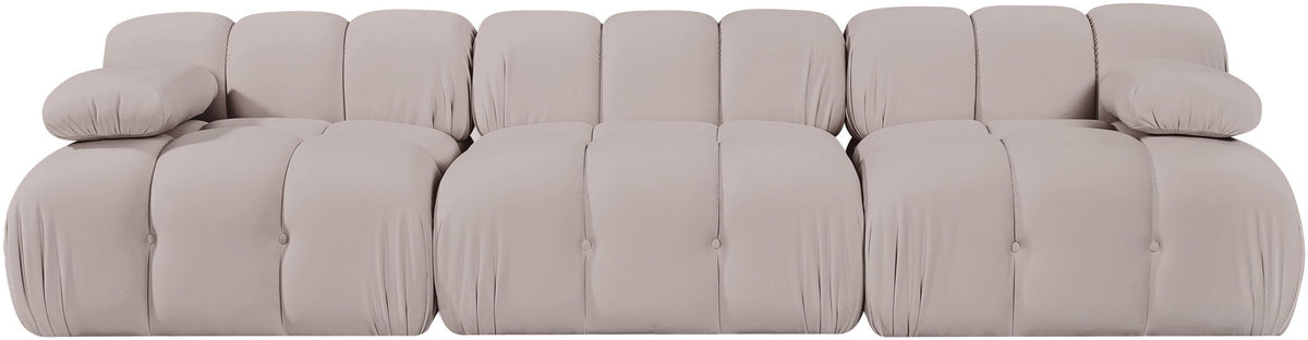 Orin - Velvet 3 Piece Modular Sofa