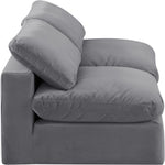 Comfy - Velvet Modular Armless Sofa 2 Seats