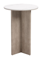 Oceanveil - Side Table - White / Light Brown