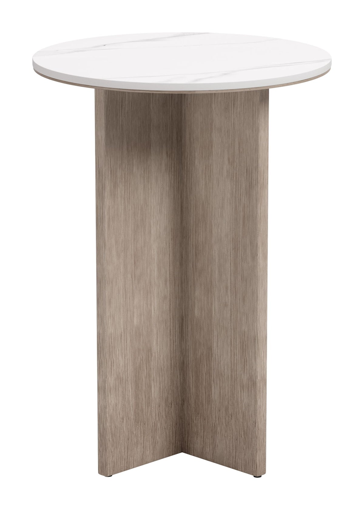 Oceanveil - Side Table - White / Light Brown