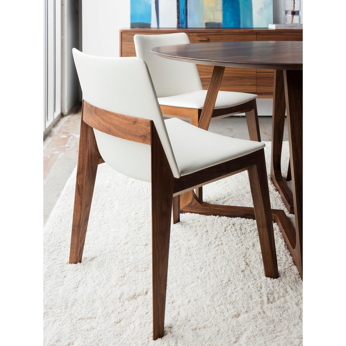 Deco - PVC Dining Chair (Set of 2) - Cream White