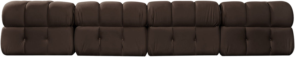 Orin - Velvet 5 Piece Modular Sectional