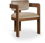 Sacha - Velvet Dining Chair With Brown Base (Set of 2)