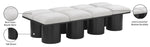 Pavilion - 8 Piece Modular Bench With Black Base