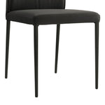 Meriam - Full Back Top Grain Leather Upholstered Metal Dining Chairs (Set of 2)