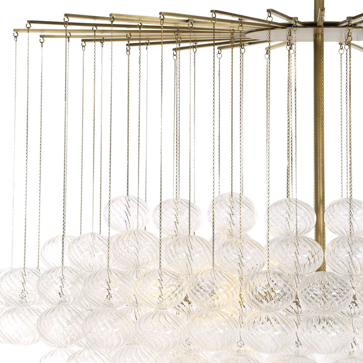 Bubbles - 6 Light Chandelier - Brass