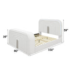 Shelyn - Bed With LED, TV Cabinet, Fireplace & Bluetooth