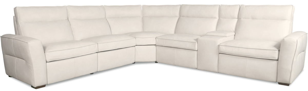 MS - Vann Six-Piece Power Sectional - White