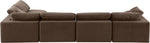 Comfy - 5 Piece Velvet Modular Sectional