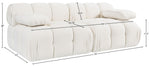 Orin - Velvet Performance Fabric Upholstered 2 Piece Modular Sofa