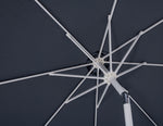 Fiji - Aluminum Patio Umbrella With Round Teak And White Base