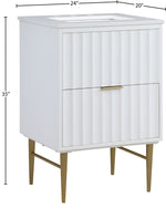 Modernist - Bathroom Vanity With Gold Legs