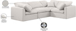 Indulge - Linen 4 Piece Modular Corner Sectional
