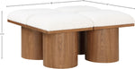 Pavilion - 4 Piece Modular Bench With Brown Base