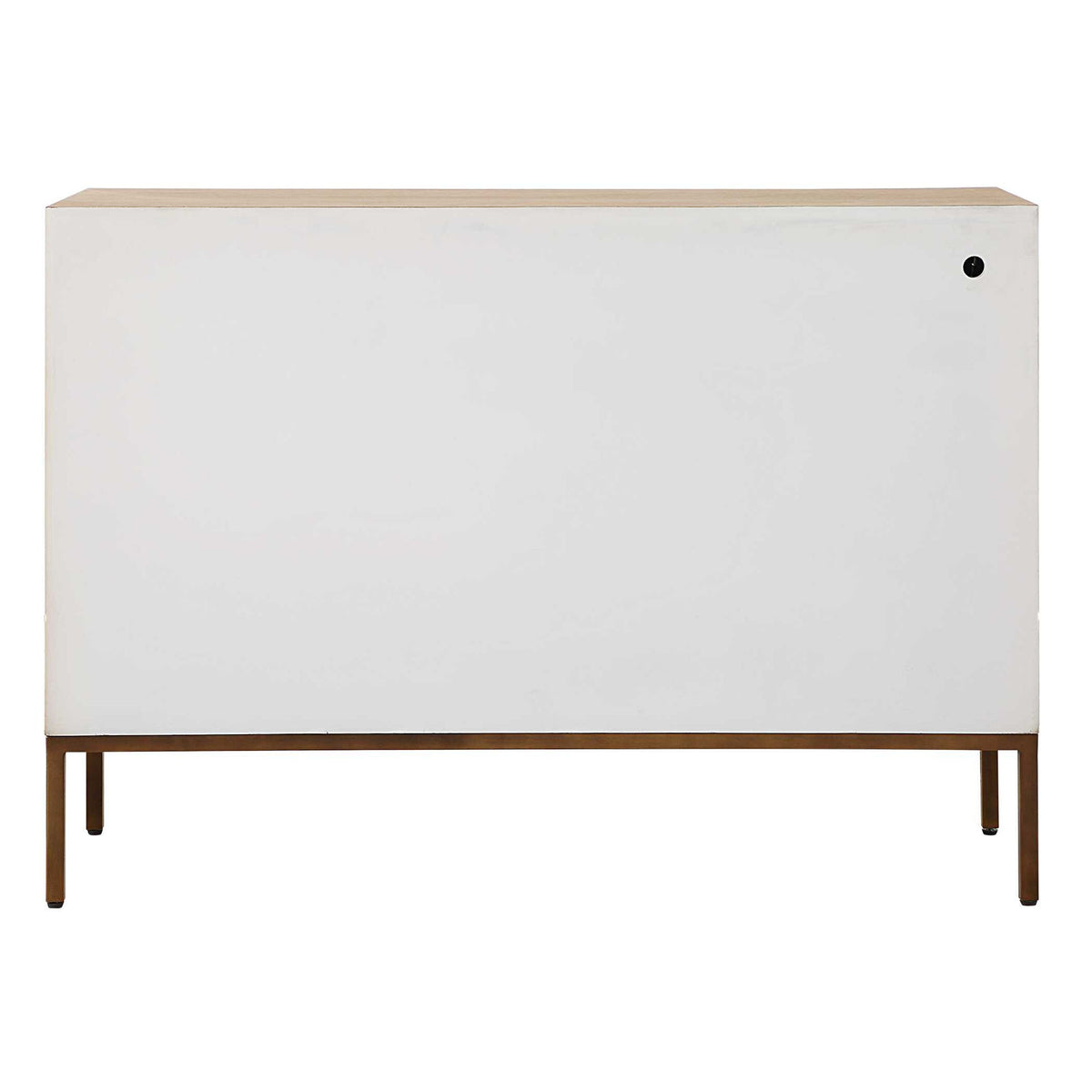 Weimar - 2 Door Cabinet - White / Woodtone