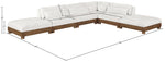 Turin - Chenille Fabric Upholstered Modular Sectional - Cream