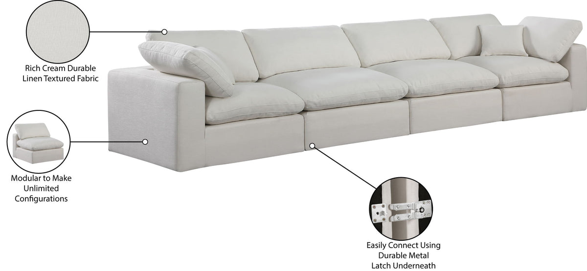 Comfy - Linen Modular Sofa 4 Seats
