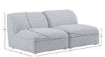 Miramar - 2 Seat Armless Modular Sofa