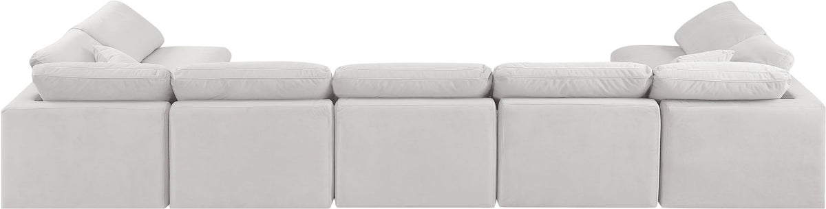 Indulge - Velvet 7 Piece Modular U-Shaped Sectional