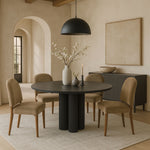 Varinelle - Velvet Dining Chair (Set of 2) - Walnut Frame
