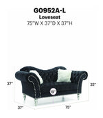 Glory Furniture - Wilshire - Loveseat