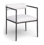 Axis - Linen Textured Cream Fabric Upholstered Dining Chair (Set of 2)