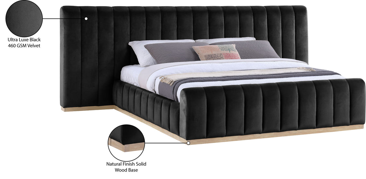 Amara - Velvet Upholstered Bed