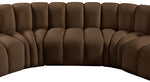 Arc - Velvet 8 Piece U-Shaped Modular Sofa