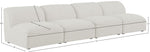 Miramar - 4 Seat Armless Modular Sofa