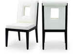 Gwendolyn - Faux Leather Dining Side Chair With Black Frame (Set of 2)