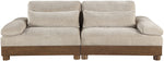 Turin - Chenille Fabric Upholstered Modular Sectional - Taupe