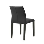 Velena - Full Back Top Grain Leather Upholstered Wood Dining Chairs (Set of 2) - Black