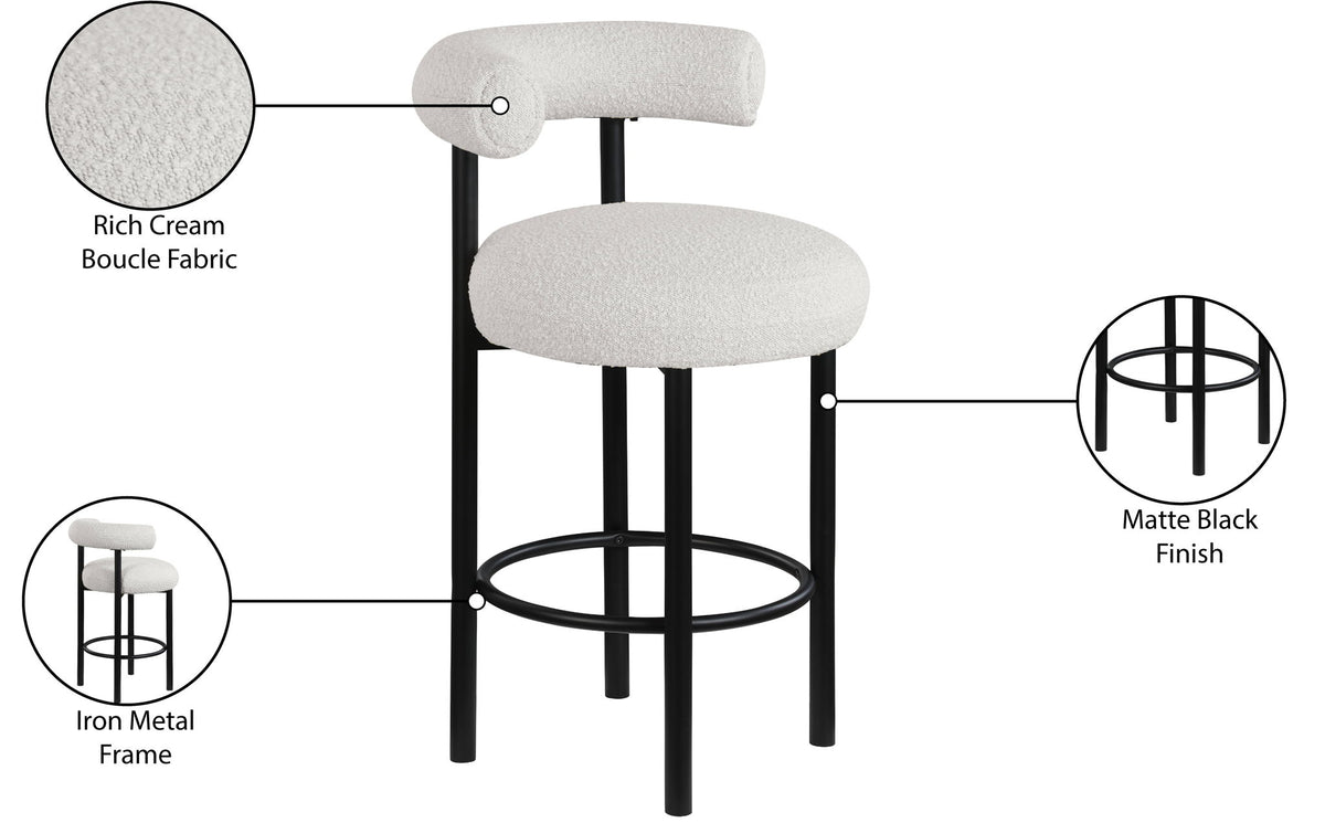 Bordeaux - Stool With Black Legs (Set of 2)